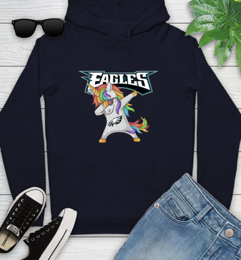 Philadelphia Eagles NFL Football Funny Unicorn Dabbing Sports Youth Hoodie 5 Philadelphia Eagles NFL Football Funny Unicorn Dabbing Sports Youth Hoodie - Image 5