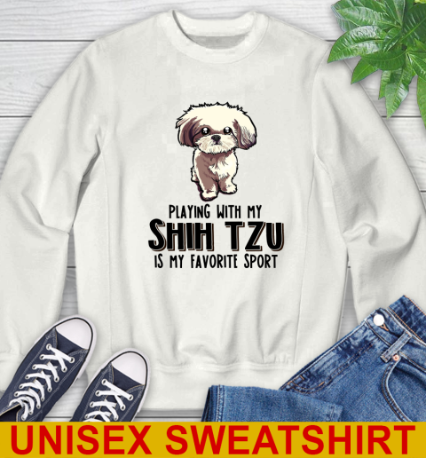 Playing with my shih tzu is my favorite sport 25