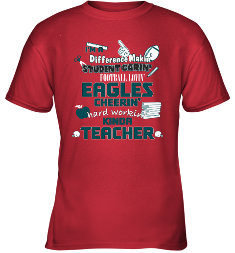 Arizona Cardinals NFL I'm A Difference Making Student Caring Football  Loving Kinda Teacher Youth T-Shirt 