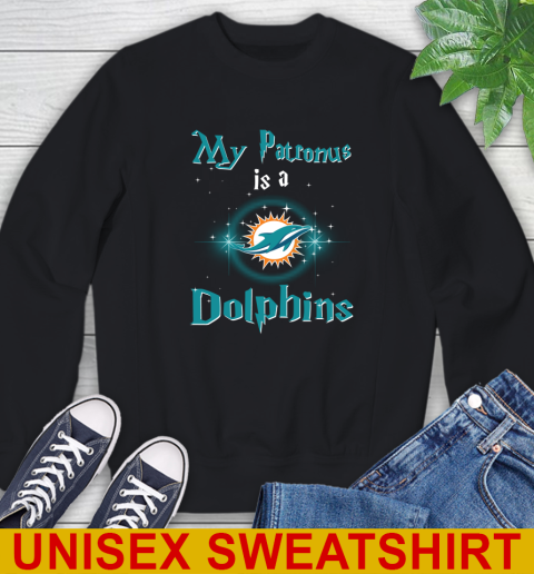 NFL Football Harry Potter My Patronus Is A Miami Dolphins Sweatshirt