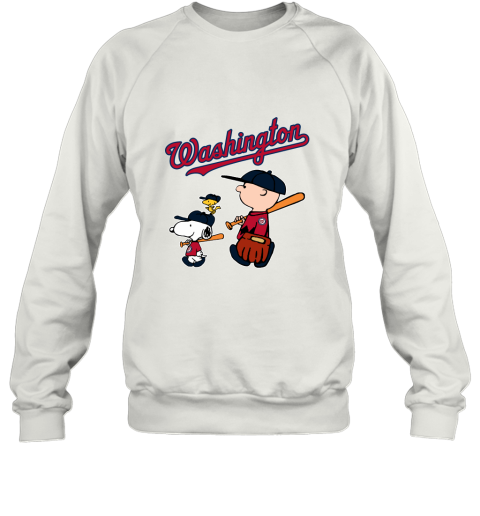 Washington Natonals Let's Play Baseball Together Snoopy MLB Sweatshirt