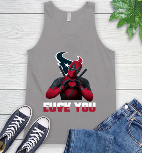 NHL Houston Texans Deadpool Love You Fuck You Football Sports Tank Top 3