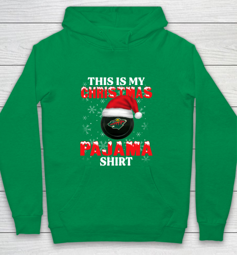 Minnesota Wild This Is My Christmas Pajama Shirt NHL Youth Hoodie 4