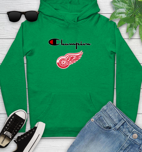 NHL Hockey Detroit Red Wings Champion Shirt Youth Hoodie 5
