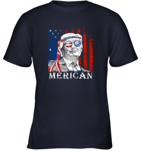 zpks merica donald trump 4th of july american flag shirts youth t shirt 26 front navy