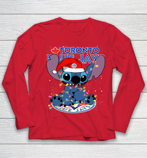 Toronto Blue Jays MLB noel stitch Baseball Christmas Youth Long Sleeve 7