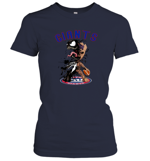 NFL New York Giants Football Venom Groot Guardians Of The Galaxy BM0wmyJNInT ladies t shirt 20 95 151514 front navy