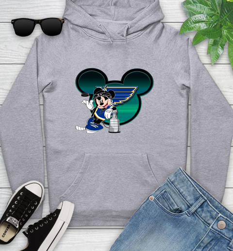 NHL St.Louis Blues Stanley Cup Mickey Mouse Disney Hockey T Shirt Youth Hoodie 6