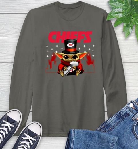Super Bowl Baby Yoda Loves The Kansas City Chiefs Star Wars NFL Shirts 63