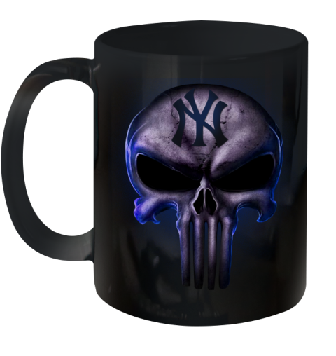 New York Yankees MLB Baseball Punisher Skull Sports Ceramic Mug 11oz