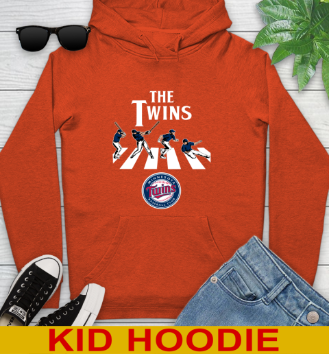 MLB Baseball Minnesota Twins The Beatles Rock Band Shirt Youth Hoodie 4