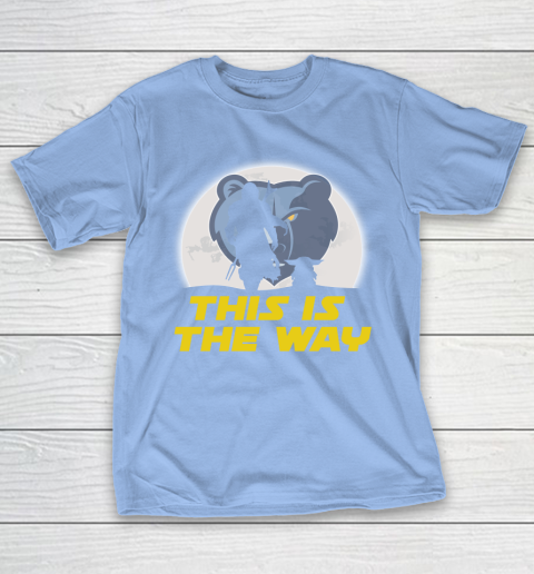 Memphis Grizzlies NBA Basketball Star Wars Yoda And Mandalorian This Is The Way T-Shirt 10