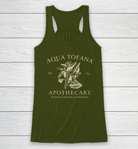 Funny Feminist Aqua Tofana Apothecary Vintage Racerback Tank 2