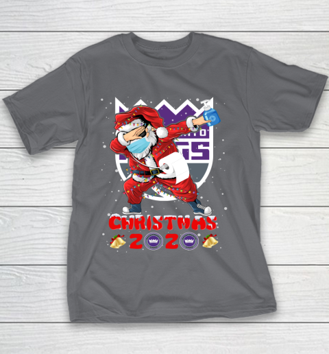 Sacramento Kings Funny Santa Claus Dabbing Christmas 2020 NBA Youth T-Shirt 5