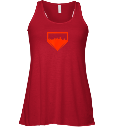 vlhg san francisco baseball home plate vintage sf skyline flowy tank 32 front red
