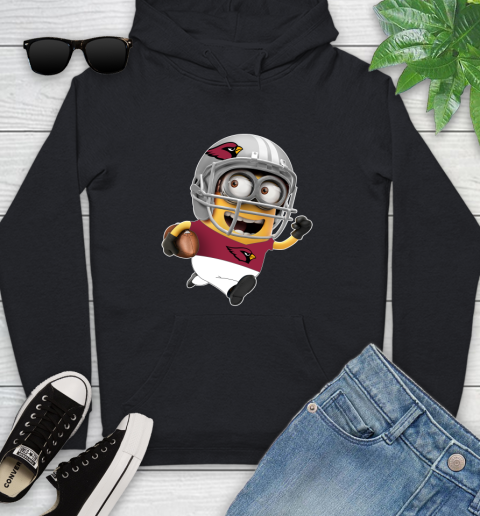 NFL Arizona Cardinals Minions Disney Football Sports Youth Hoodie 2
