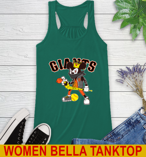 San Francisco Giants MLB Baseball Mickey Peace Sign Sports Racerback Tank 7
