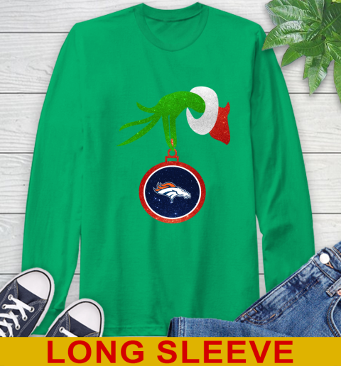 Denver Broncos Grinch Merry Christmas NFL Football Long Sleeve T-Shirt 7