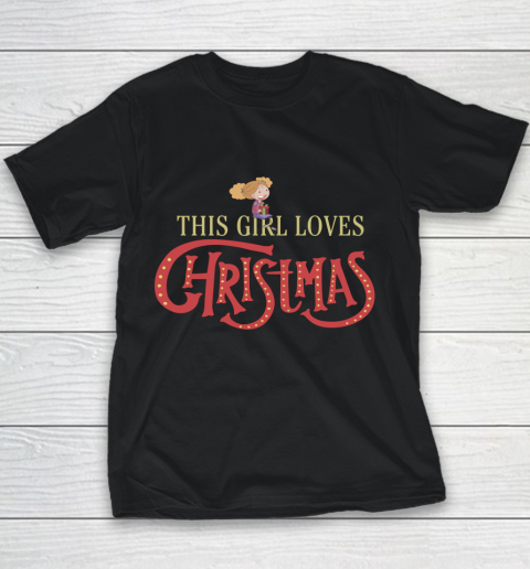 Christmas T Shirt This girl loves Christmas Mug Youth T-Shirt