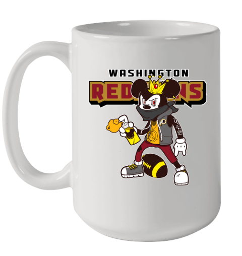 Washington Redskins NFL Football Mickey Peace Sign Sports Ceramic Mug 15oz