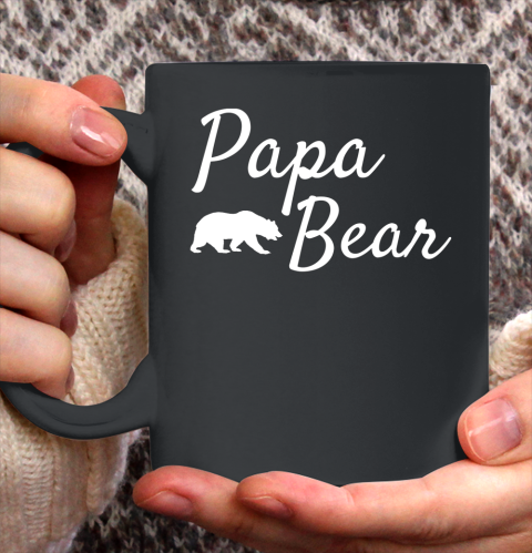 Papa Bear Long Sleeve Shirt Men Papa Bear Mama Bear Ceramic Mug 11oz