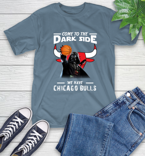 NBA Come To The Dark Side We Have Chicago Bulls Star Wars Darth Vader Basketball T-Shirt 8