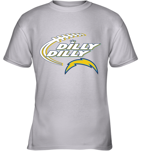 NFL Los Angeles Chargers Dilly Dilly Football Sports ElYm2RKMO1w youth t shirt 26 95 151514 front sport grey
