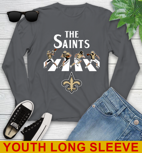 NFL Football New Orleans Saints The Beatles Rock Band Shirt Youth Long Sleeve 9
