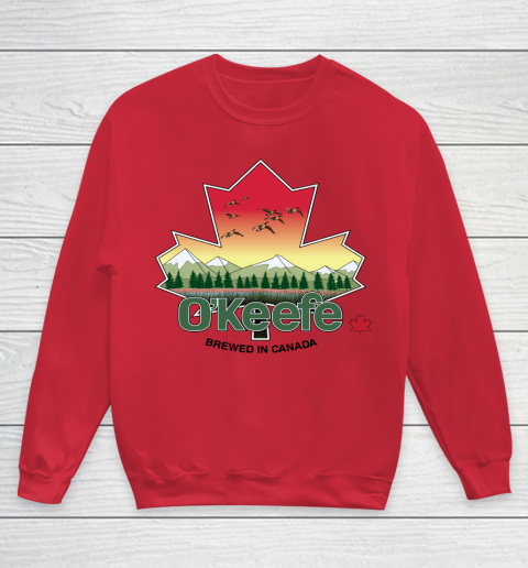 Beer Lover Funny Shirt O'Keefe Brewery  Brewed in Canada Youth Sweatshirt 7