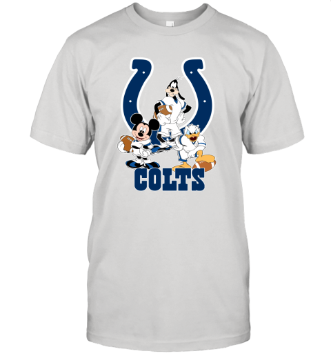 Mickey Donald Goofy The Three Indianapolis Colts Football Unisex Jersey Tee