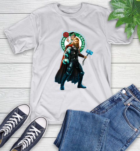NBA Thor Avengers Endgame Basketball Boston Celtics T-Shirt 12