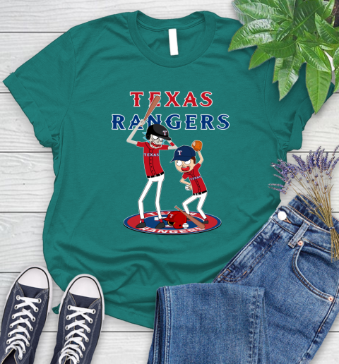 MLB Texas Rangers Rick And Morty Baseball 102