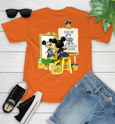 MLB Baseball Colorado Rockies Mickey Drawing Shirt 101
