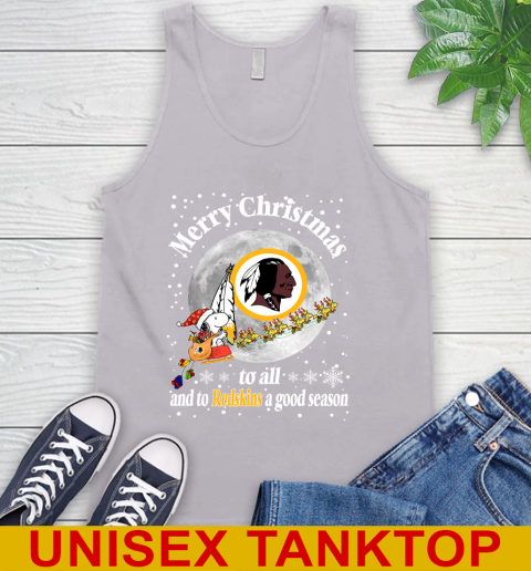 Washington Redskins Merry Christmas To All And To Redskins A Good Season NFL Football Sports Tank Top 3