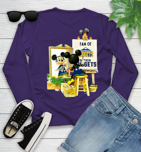 NBA Basketball Denver Nuggets Mickey Drawing Shirt 116