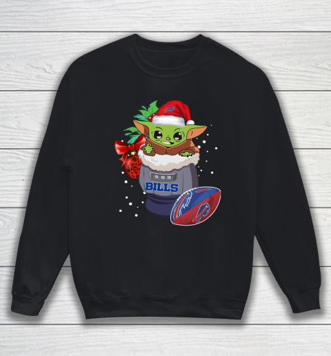 Buffalo Bills Christmas Baby Yoda Star Wars Funny Happy NFL Sweatshirt
