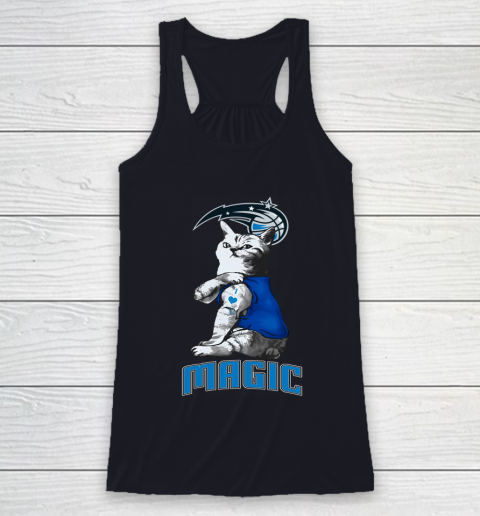 NBA Basketball My Cat Loves Orlando Magic Racerback Tank 7
