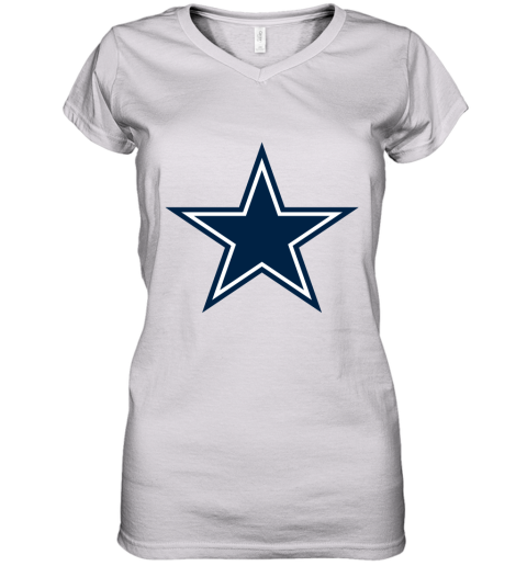 Dallas Cowboys NFL Pro Line by Fanatics Branded Gray Victory Women's V-Neck T-Shirt