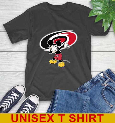 Carolina Hurricanes NHL Hockey Dabbing Mickey Disney Sports T-Shirt 2