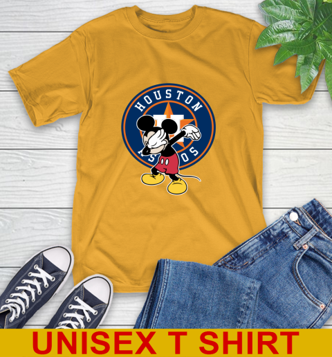 Houston Astros MLB Baseball Dabbing Mickey Disney Sports T-Shirt 3
