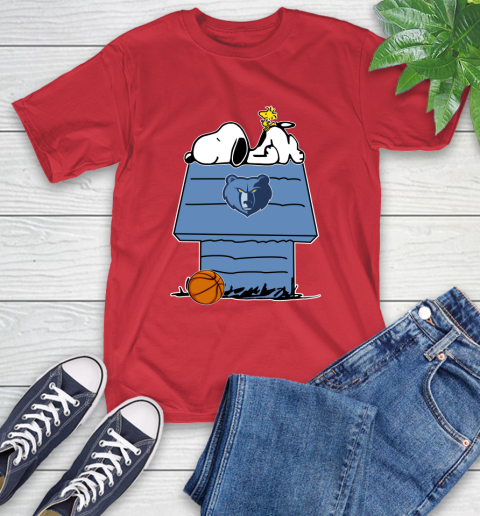 Memphis Grizzlies NBA Basketball Snoopy Woodstock The Peanuts Movie T-Shirt 10