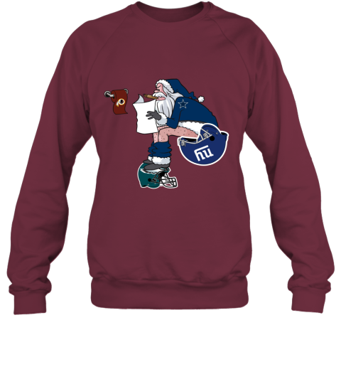 Santa Claus Dallas Cowboys Shit On Other Teams Christmas Sweatshirt