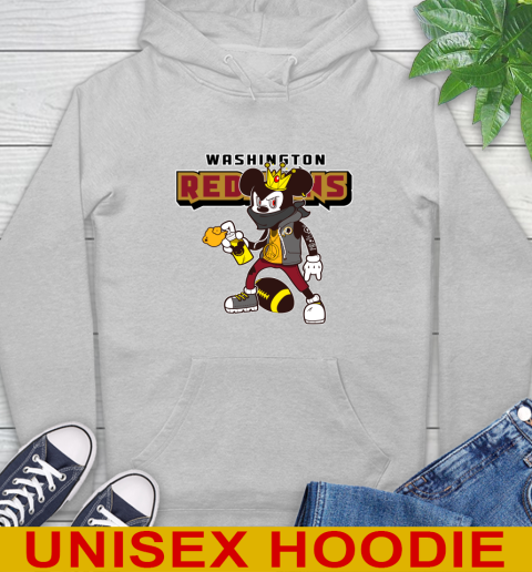 Washington Redskins NFL Football Mickey Peace Sign Sports Hoodie 6