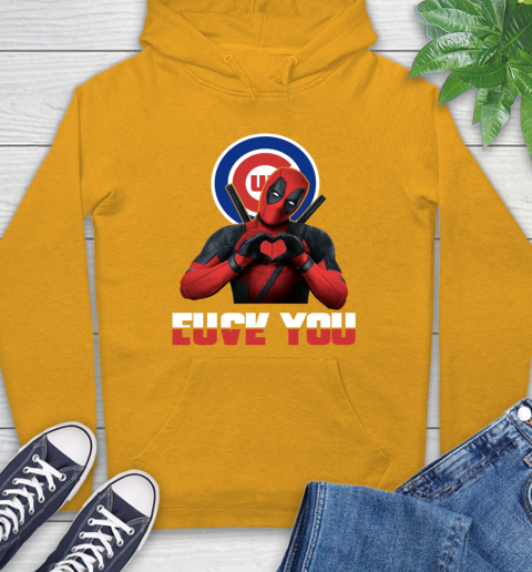 MLB Chicago Cubs Deadpool Love You Fuck You Baseball Sports Hoodie 2
