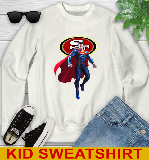 NFL Superman DC Sports Football San Francisco 49ers Youth Sweatshirt