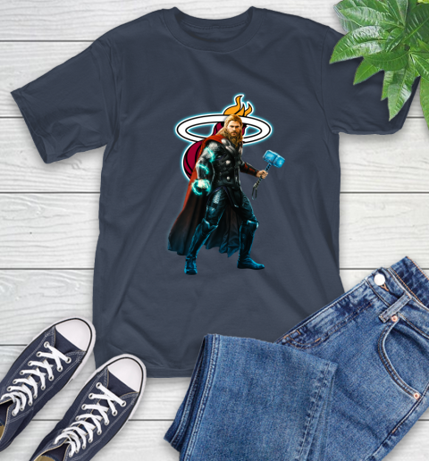 NBA Thor Avengers Endgame Basketball Miami Heat T-Shirt 4