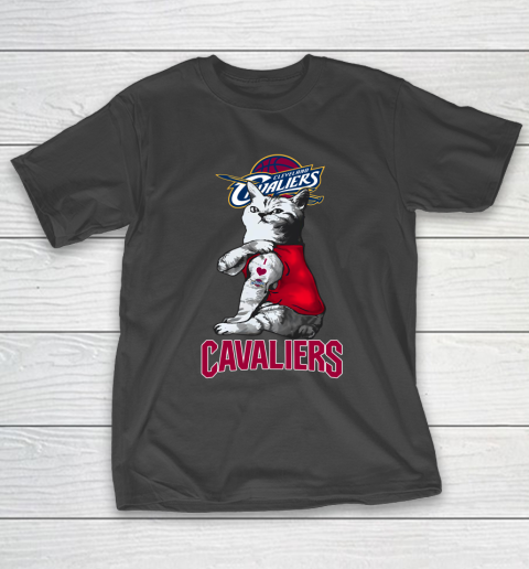 NBA Basketball My Cat Loves Cleveland Cavaliers T-Shirt