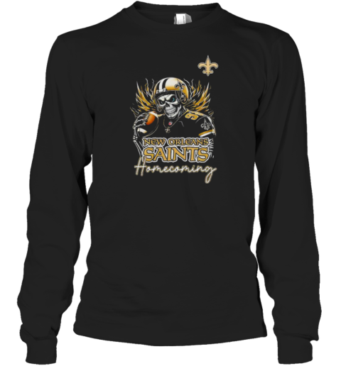 New Orleans Saints Football Homecoming 2024 skeleton player Long Sleeve T-Shirt