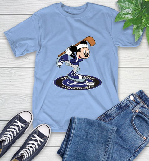 NHL Hockey Tampa Bay Lightning Cheerful Mickey Disney Shirt T-Shirt 12