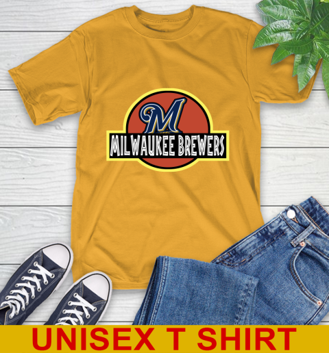 MLB Milwaukee Brewers Jurassic Park Dinosaur Movie Baseball Sports 3